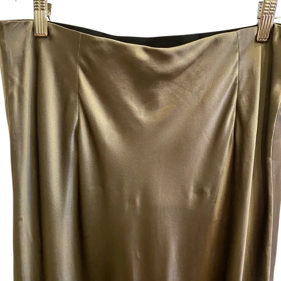 NWT Womens Quince 100% Washable Silk Maxi Tulip Skirt Gray Sz Small and XL - Picture 3 of 15